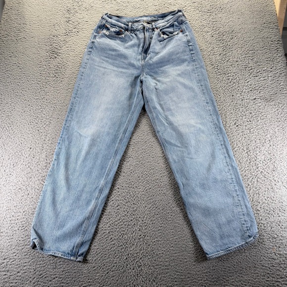 American Eagle Outfitters Denim - American Eagle Outfitters Real Goods Jeans Womens 10 Blue Denim Straight Baggy